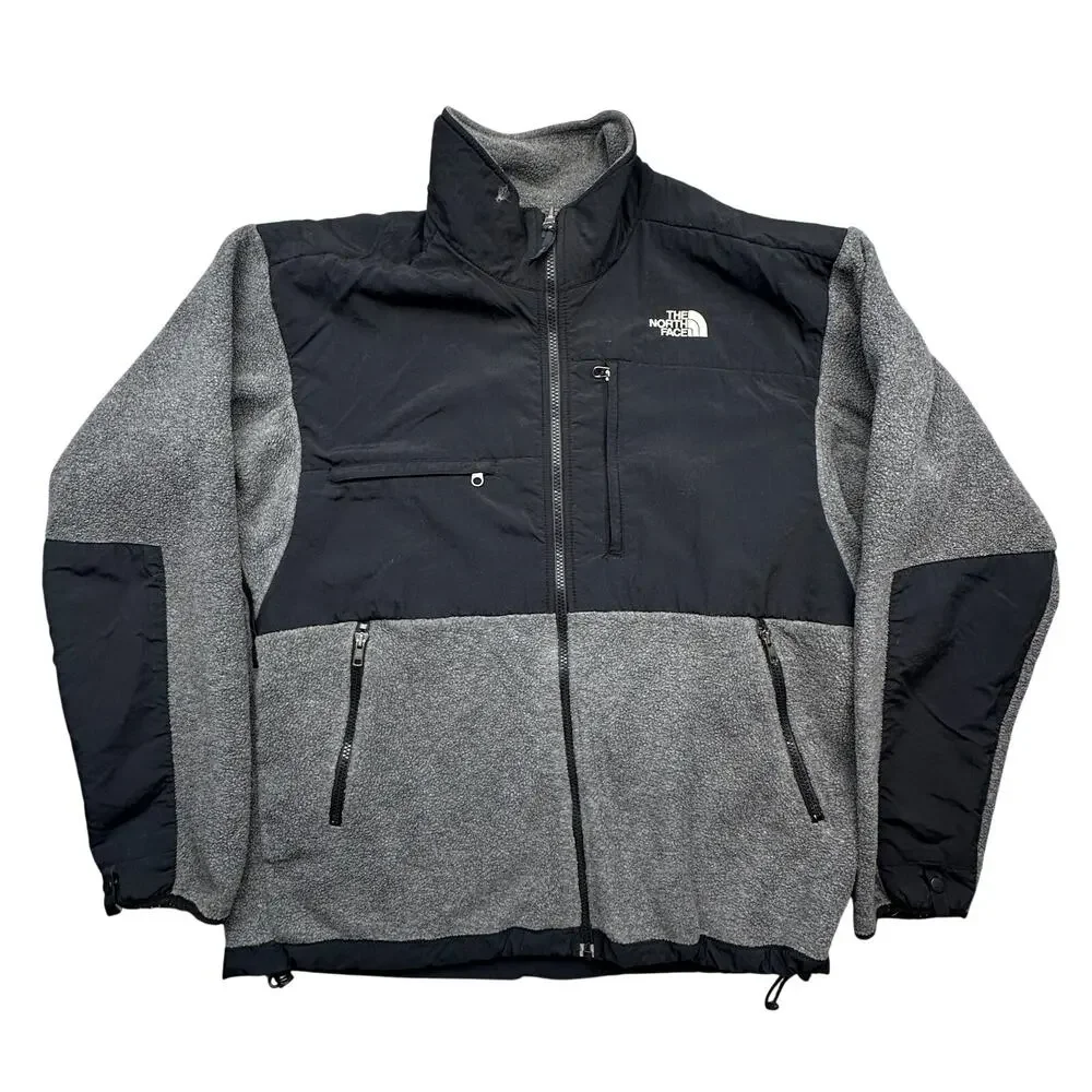 Vintage The North Face Denali Fleece Jacket Mens Large Black Gray Polartec